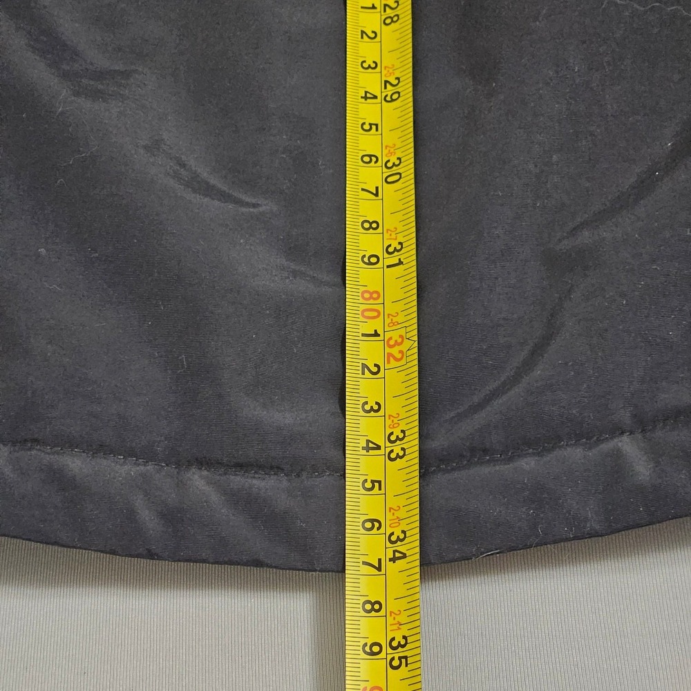 Lands End Black Hooded Parka Winter Minimalist Gorpcore Utility Insulated Mens M - Picture 8 of 9